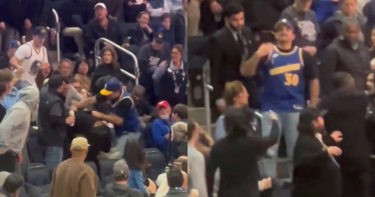 la-brutal-pelea-entre-dos-fanaticos-durante-el-partido-warriors-bucks-de-la-nba-que-se-viralizo-en-redes